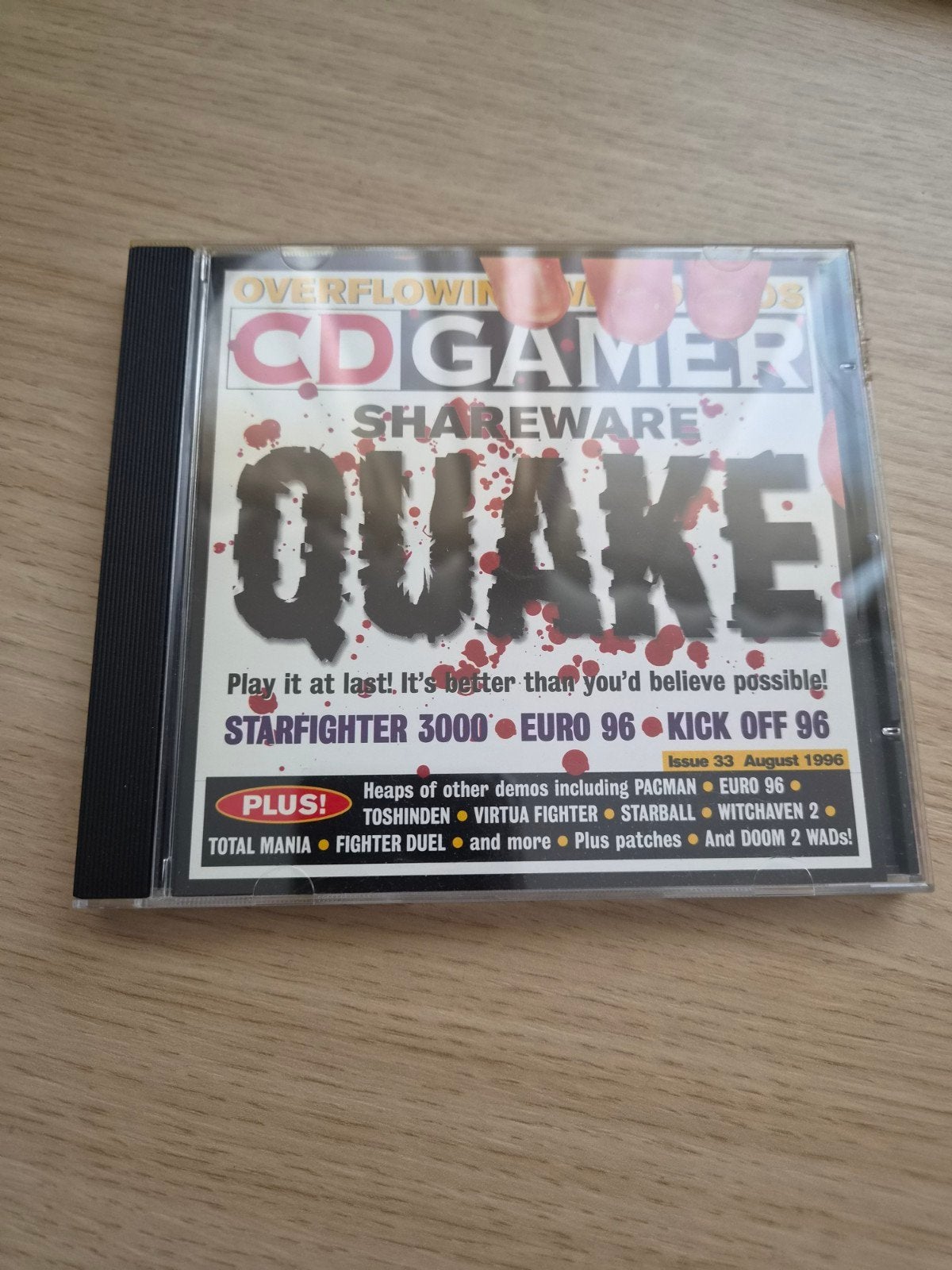 PC Gamer CD-ROM Issue 33 (Augustus 1996) – Retro Demo CD, 1 speler, Ophalen of Verzenden, Vanaf 3 jaar