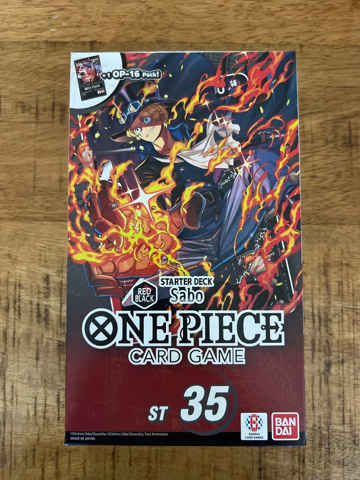 One Piece Card Game Starter Deck ST-35 Sabo Red/Black, Ophalen, Nieuw, Starterdeck