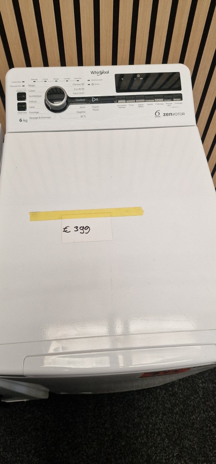 Whirlpool 6 kg ZenMOTOR Wasmachine - Demo Model