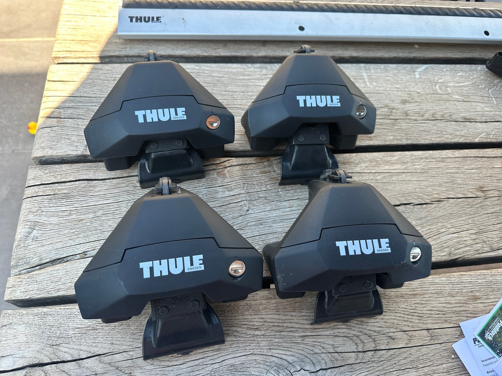 Dakdragers Thule Evo Clamp 710500 en Thule Kit 145121, Ophalen of Verzenden, Zo goed als nieuw