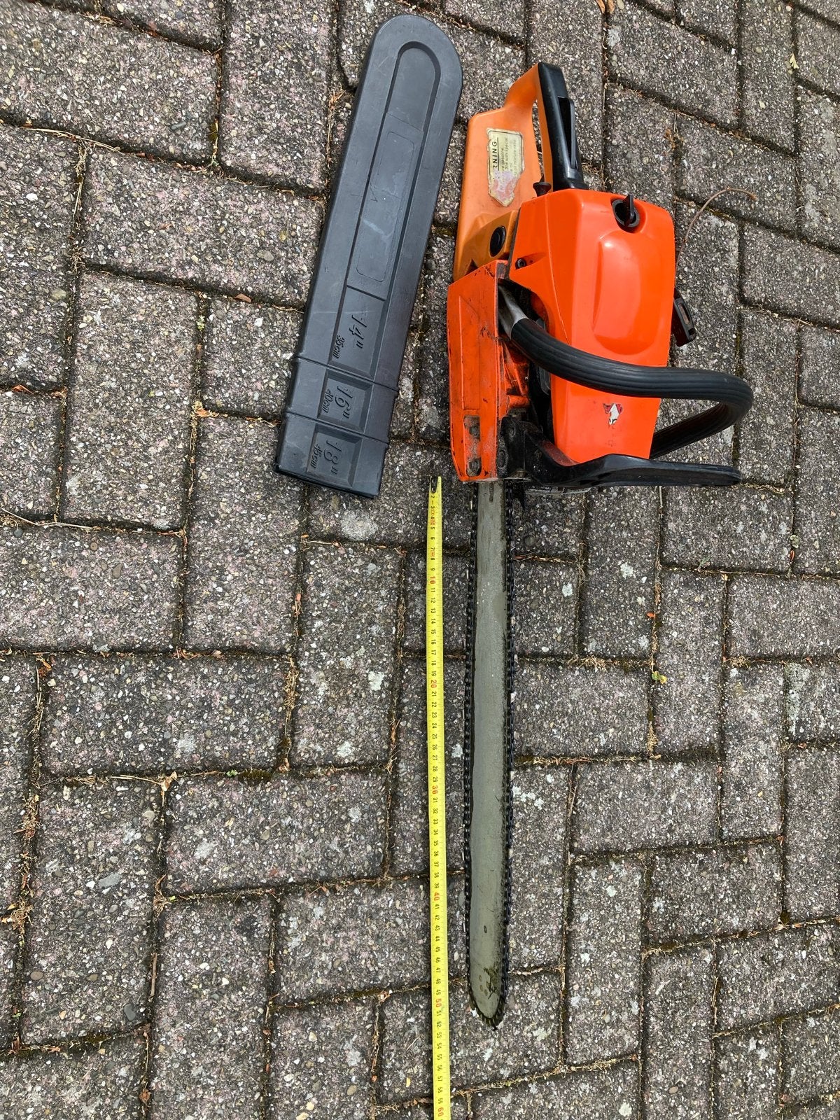 Kettingzaag 50cm - benzine met extra ketting, Ophalen, Gebruikt, 70 mm of meer, Kettingzaag
