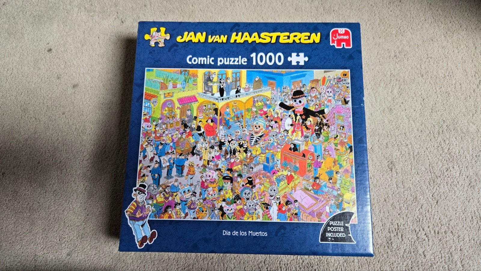 Puzzel Dia de los Muertos, Ophalen of Verzenden, 500 t/m 1500 stukjes, Zo goed als nieuw, Legpuzzel