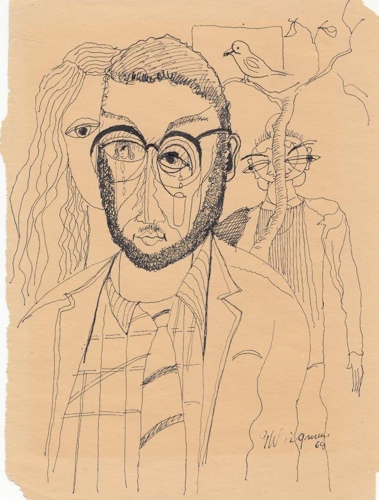 G.Wiegman pentekening 1969, Ophalen of Verzenden, Foto, Fotografie