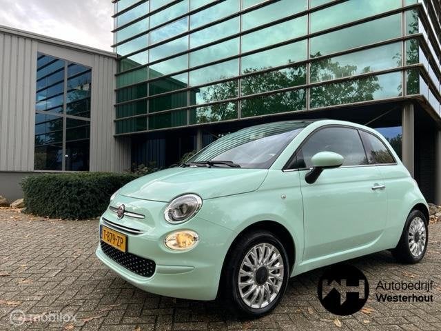 Fiat 500 1.2 Lounge Cabrio Airco Nieuwe model apk tot 2027!, Auto's, Voorwielaandrijving, Gebruikt, 4 cilinders, Cabriolet