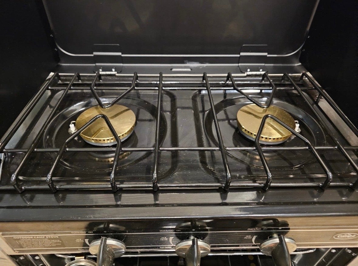 Draagbaar gasfornuis met oven, 3 kookzones of minder, Ophalen of Verzenden, Zo goed als nieuw, Gas
