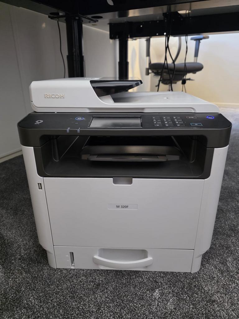 Ricoh M 320F printer, Gebruikt, Faxen, All-in-one, Laserprinter