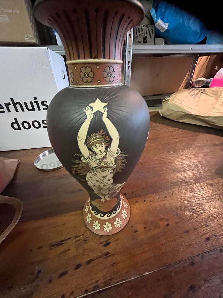 Antieke vaas methlach art deco, Antiek en Kunst, Ophalen of Verzenden
