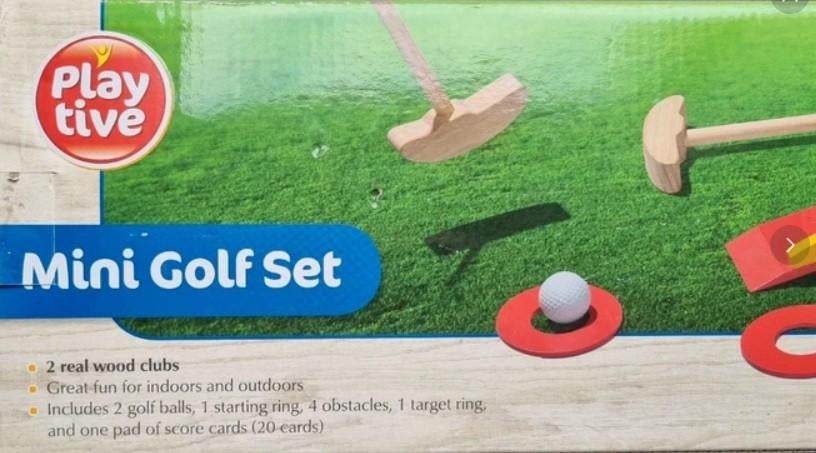 Mini golf set, Ophalen of Verzenden, Zo goed als nieuw, Set