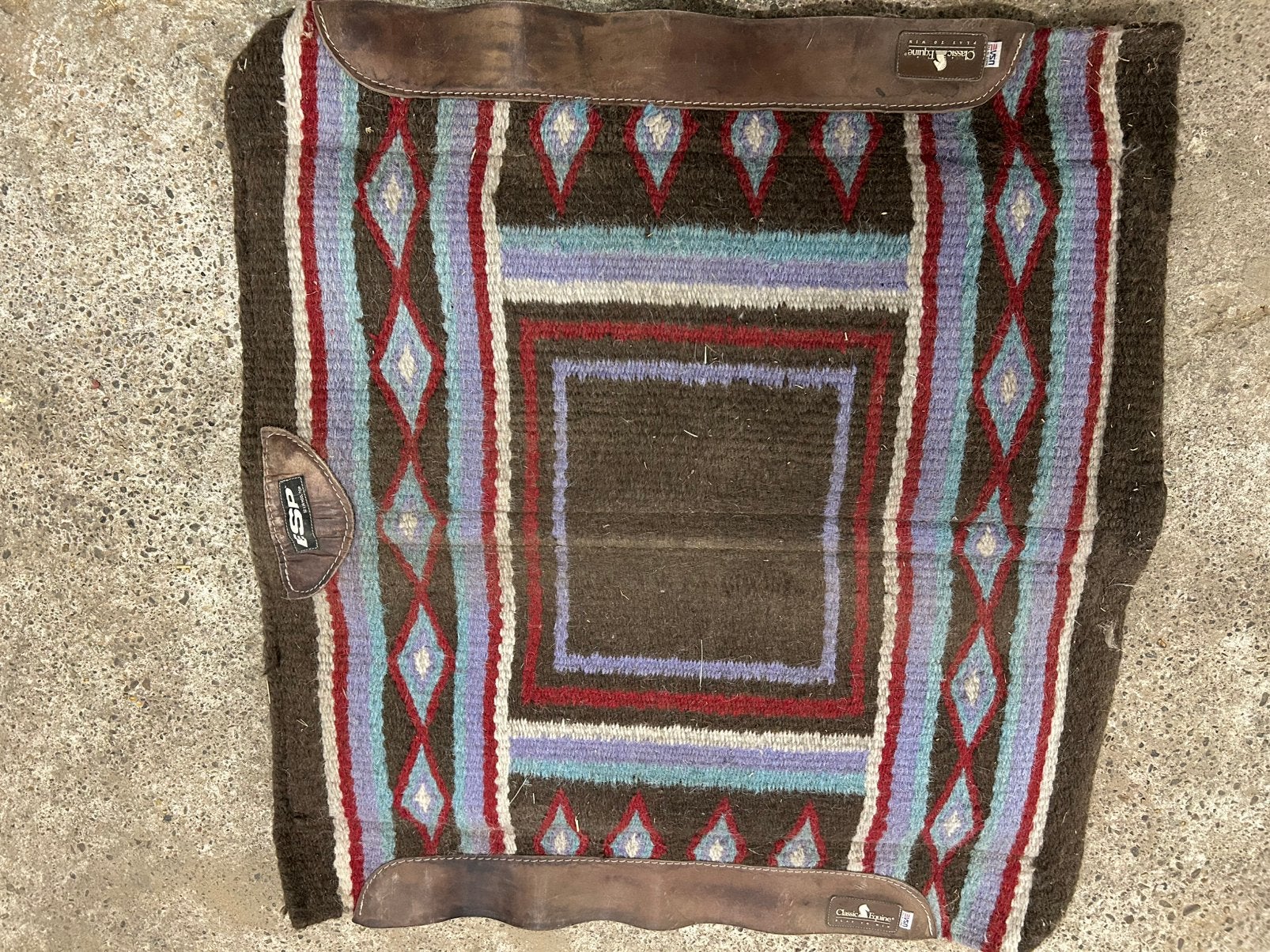 2 Classic Equine western pads, Dieren en Toebehoren, Paarden en Pony's | Dekens en Dekjes, Ophalen of Verzenden, Gebruikt