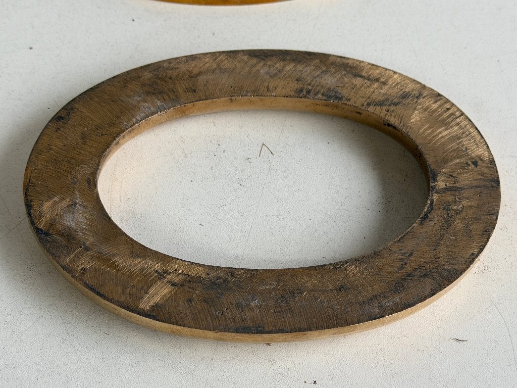 2 x Bronzen / messing prachtige lichtrand 165 x 125 mm, Watersport en Boten, Ophalen of Verzenden, Gebruikt, Lijn of Blok
