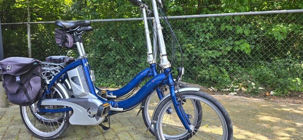 2x Aluminium elektrishe vouwfietsen Flyer 8 versnellingen, Ophalen of Verzenden, Zo goed als nieuw, 20 inch of meer, Versnellingen