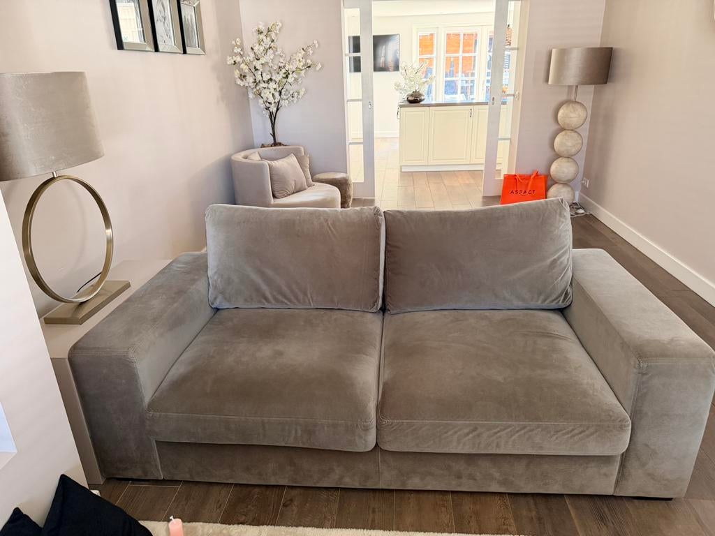 Urban sofa 2 x 2,5 zits taupe, Ophalen of Verzenden, Zo goed als nieuw, 75 tot 100 cm