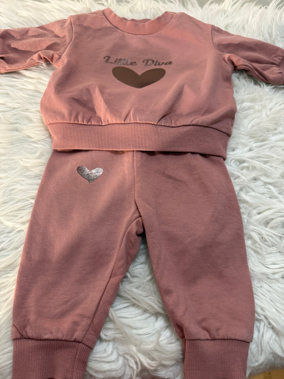 Baby setje: Trui & Broekje met 'Little Diva', Ophalen of Verzenden, Zo goed als nieuw, Meisje, Setje
