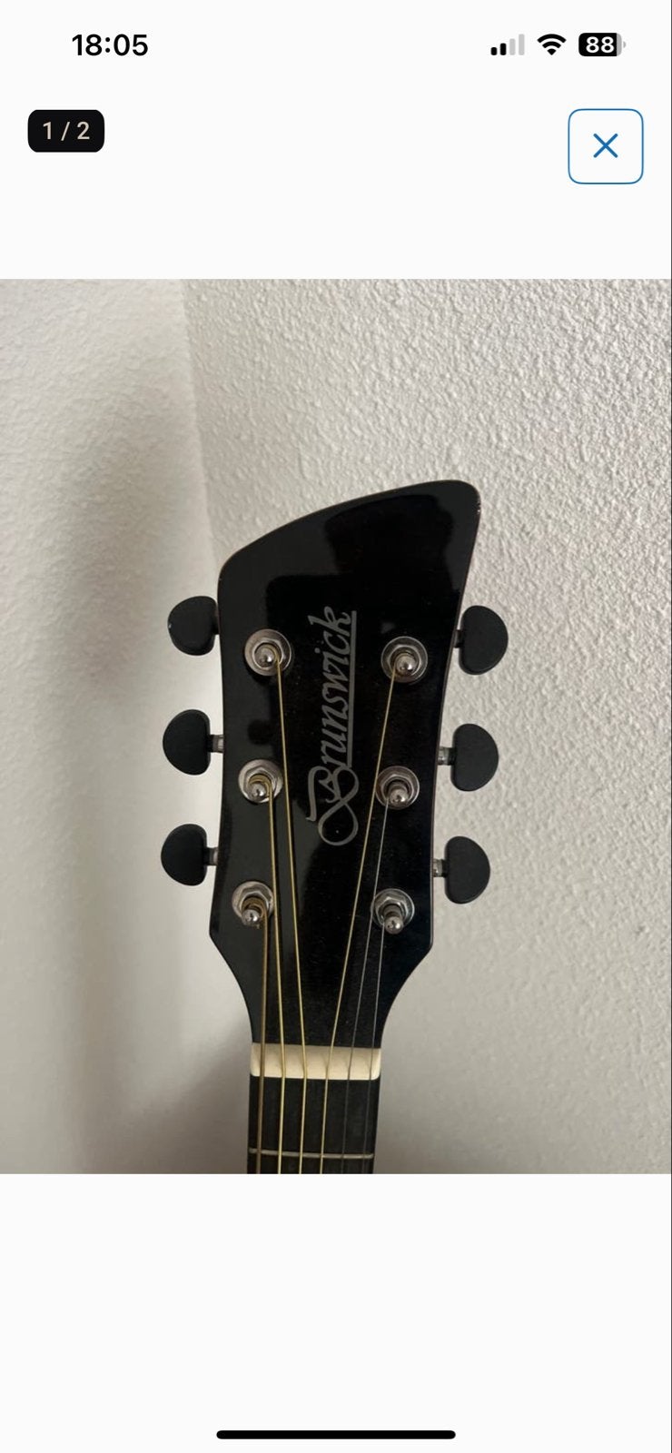 Brunswick akoestische gitaar met metalen snaren, Muziek en Instrumenten, Ophalen, Gebruikt, Western- of Steelstringgitaar