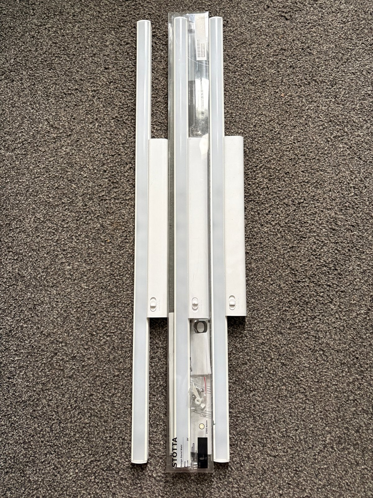 3x sensorlicht voor kasten (72cm breed), Kunststof, Zo goed als nieuw, Wit, Met sensor