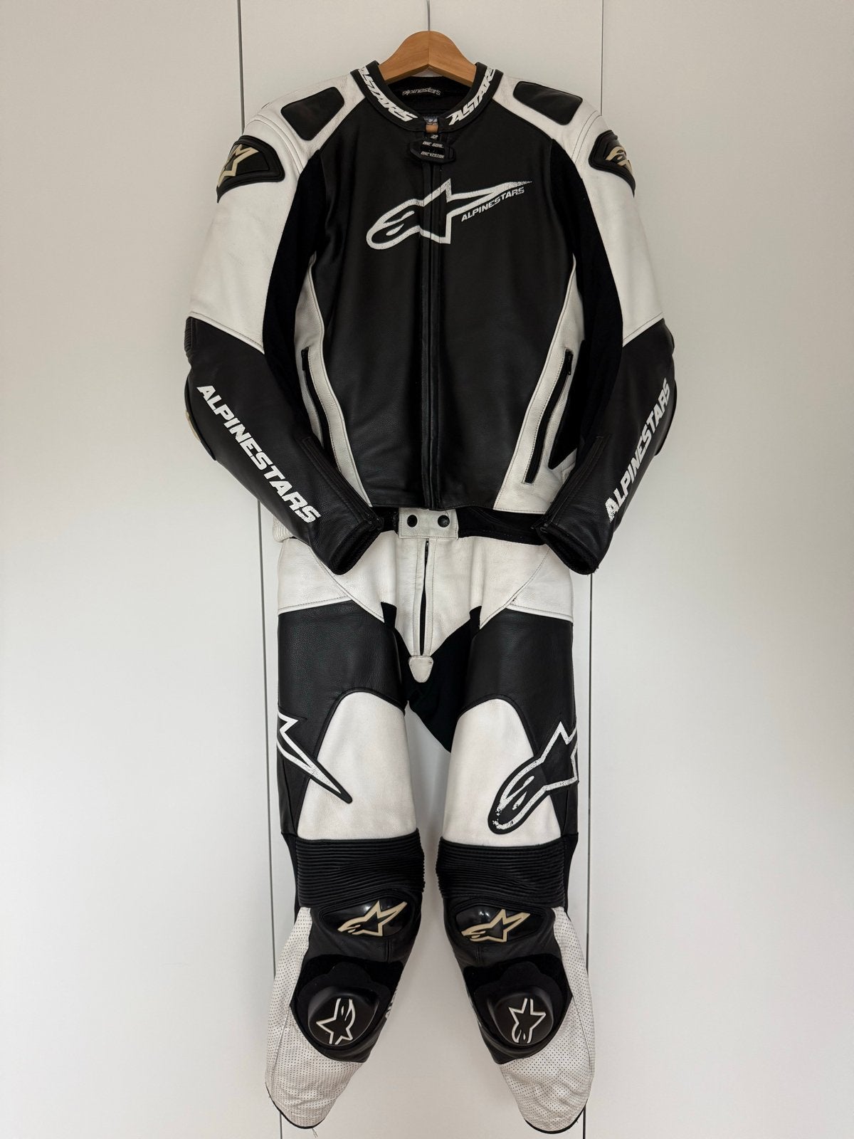 Alpinestars GP Pro 2PC Motorpak mt 50- Zwart/Wit Leer, Ophalen, Tweedehands, Heren, Combipak