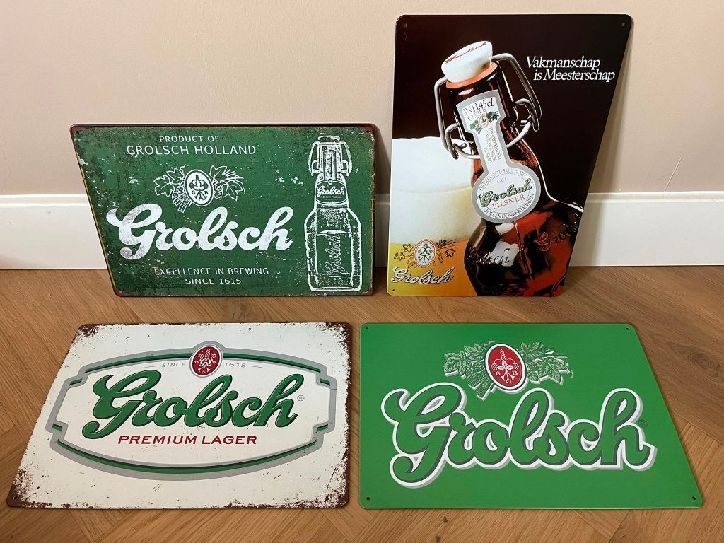 Grolsch bier wandborden, Ophalen of Verzenden, Nieuw, Reclamebord, Plaat of Schild, Grolsch