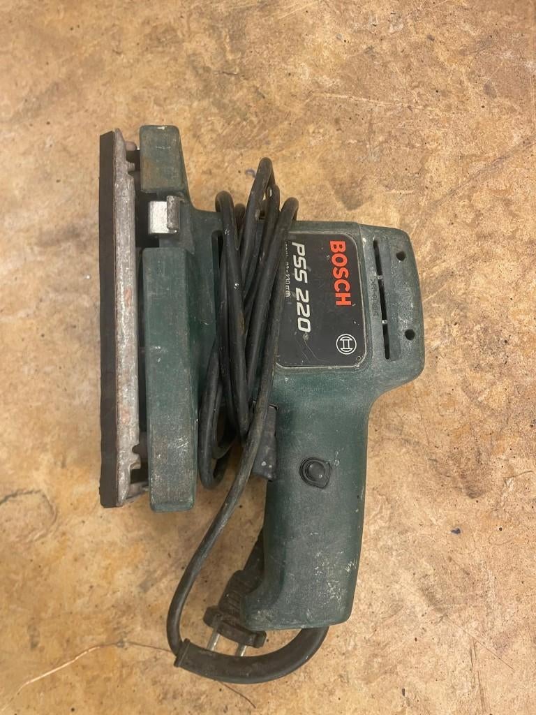 Bosch PSS 220 Vlakschuurmachine - onderdelen, Ophalen, Gebruikt, Minder dan 600 watt, Vlakschuurmachine