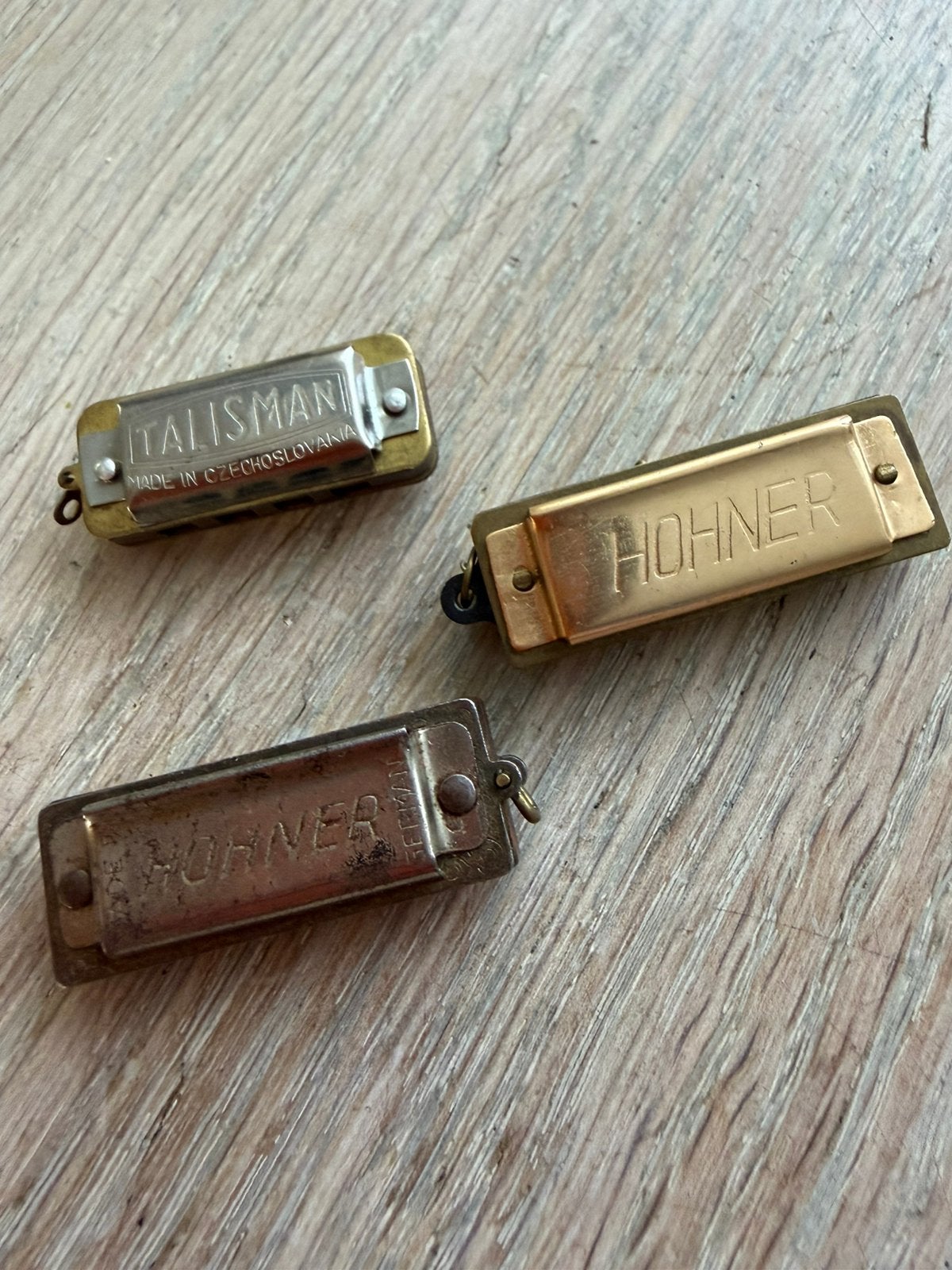 3 vintage mini mondharmonica’s, Ophalen of Verzenden