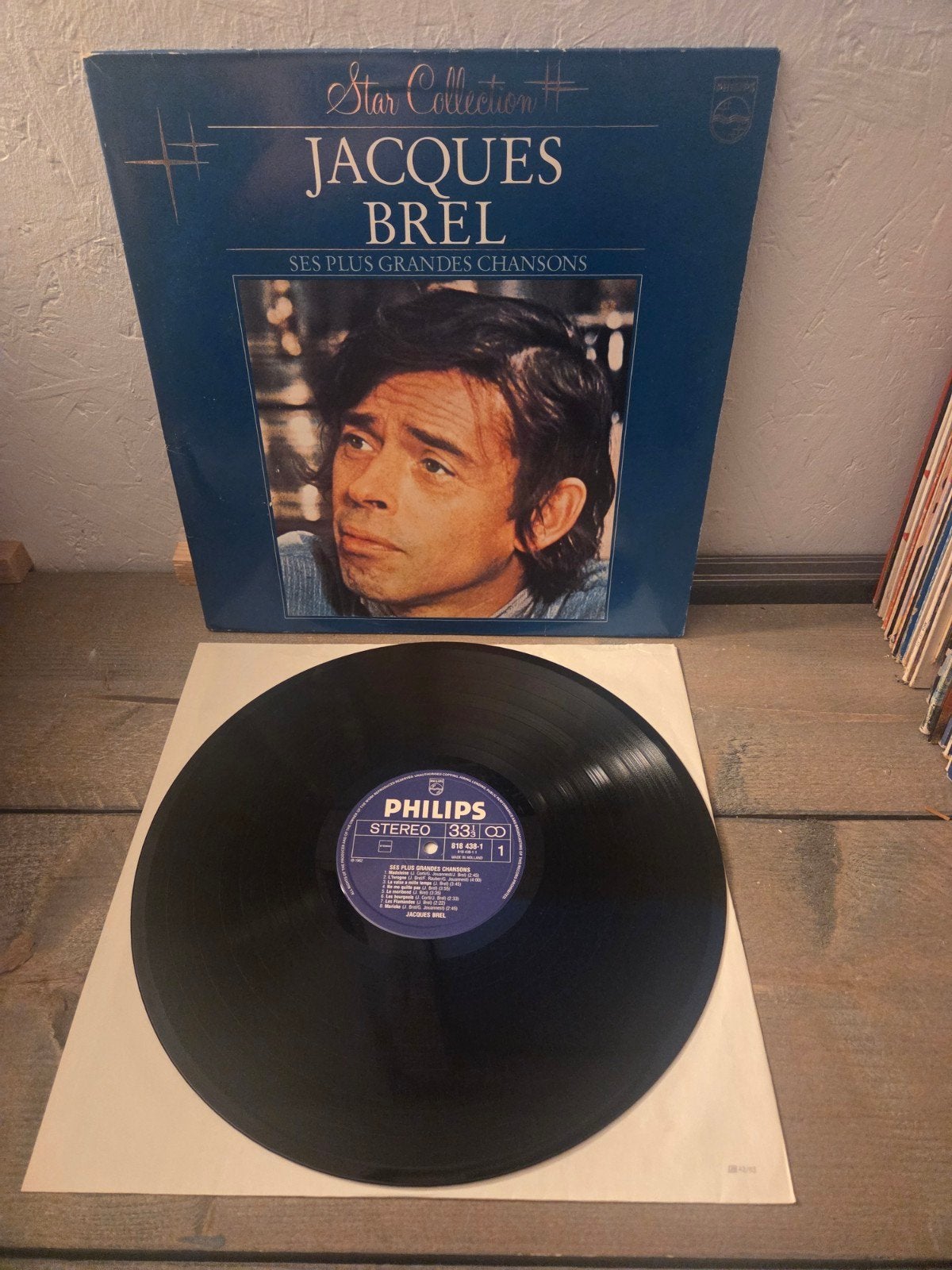 Jacques Brel - Ses Plus Grandes Chansons LP (Pop), LP, Gebruikt, Ophalen of Verzenden, Pop