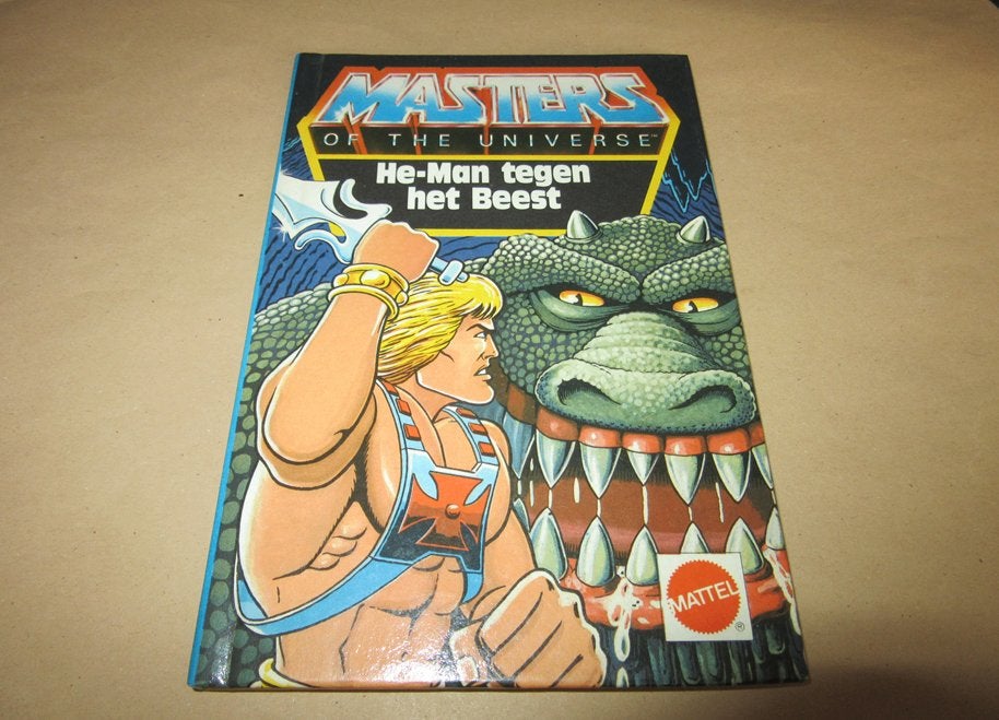 Masters of the Universe boekje He-Man tegen het Beest, Verzamelen, Poppetjes en Figuurtjes, Verzenden, Zo goed als nieuw