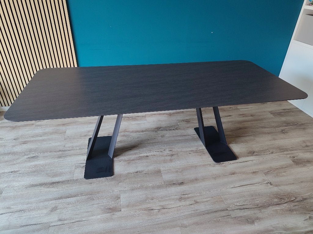 Harvink eettafel 'Tosca' (220-95-76), Ophalen, Eikenhout, 200 cm of meer, 50 tot 100 cm