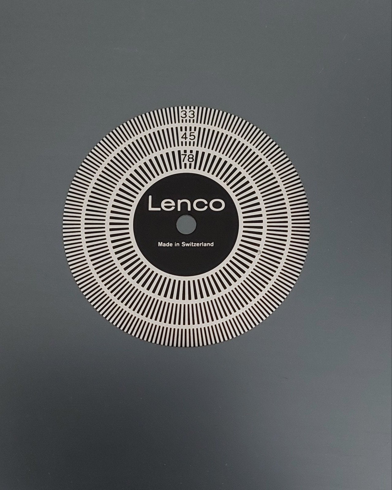 Lenco Stroboscoop schijf, Ophalen of Verzenden, Zo goed als nieuw, Platenspeler-onderdeel, Overige merken