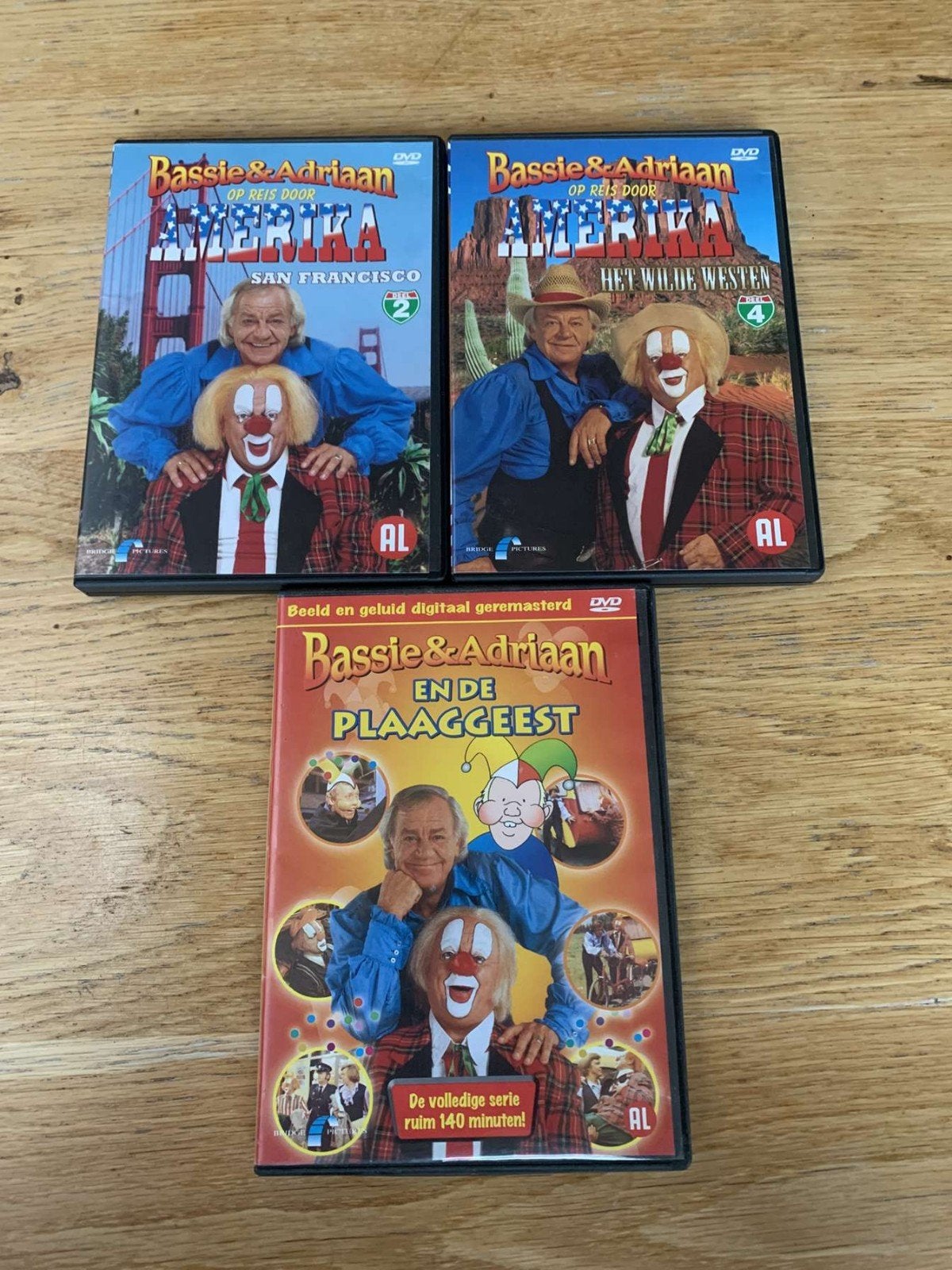Bassie & Adriaan dvd's, Cd's en Dvd's, Avontuur, Alle leeftijden, Nederlands, Zo goed als nieuw