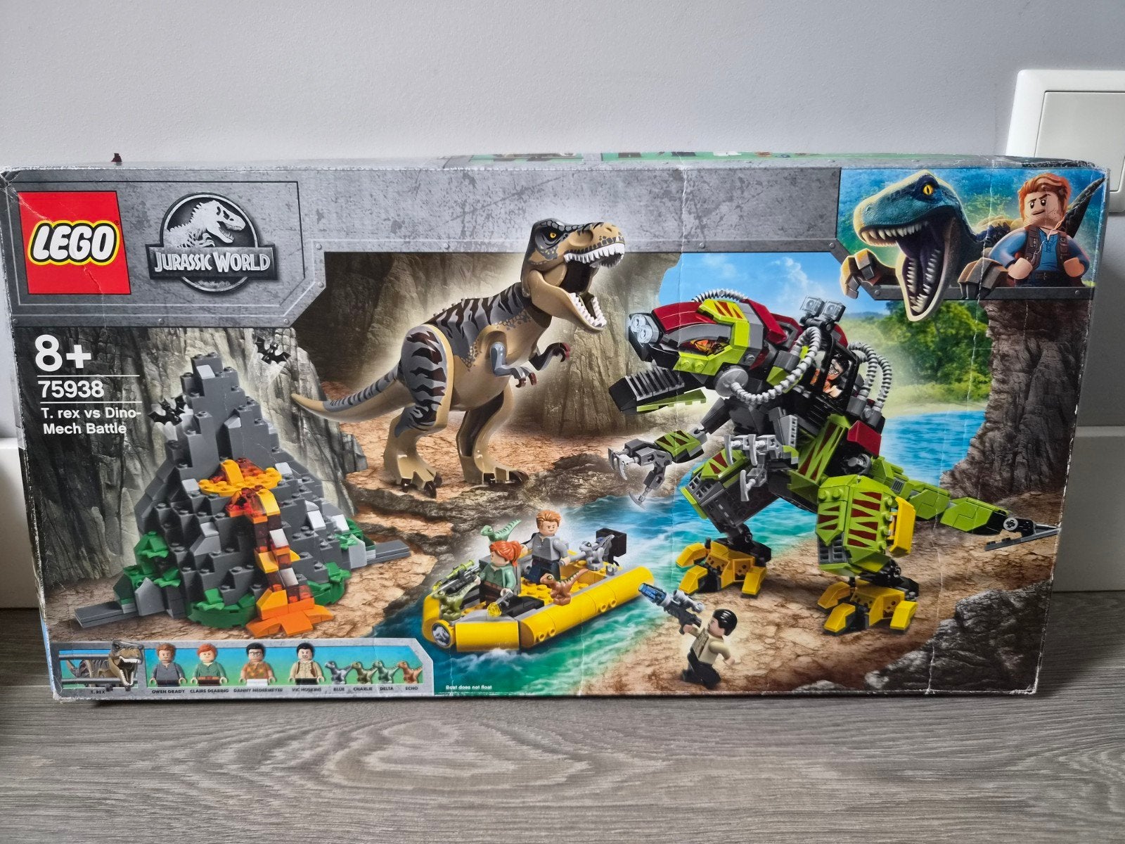 LEGO Jurassic World 75938 T. rex vs Dino-Mech Battle, Ophalen of Verzenden, Zo goed als nieuw