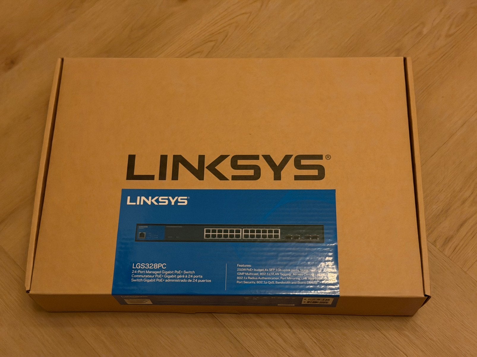 Linksys LGS328PC PoE switch, Computers en Software, Ophalen, Nieuw