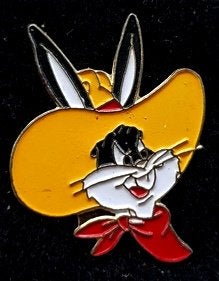 Bugs Bunnies pin met gele hoed, Verzenden, Nieuw, Figuurtje, Speldje of Pin