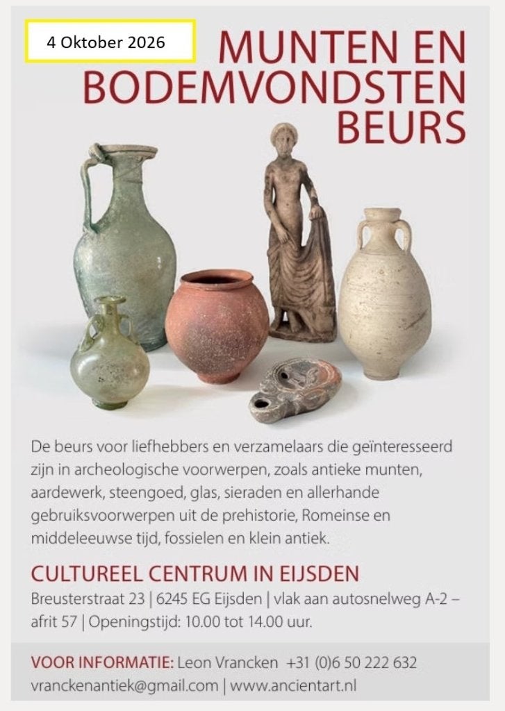 Archeologie beurs 4 Oktober , KOMT DAT ZIEN !!!!, Antiek en Kunst, Ophalen of Verzenden