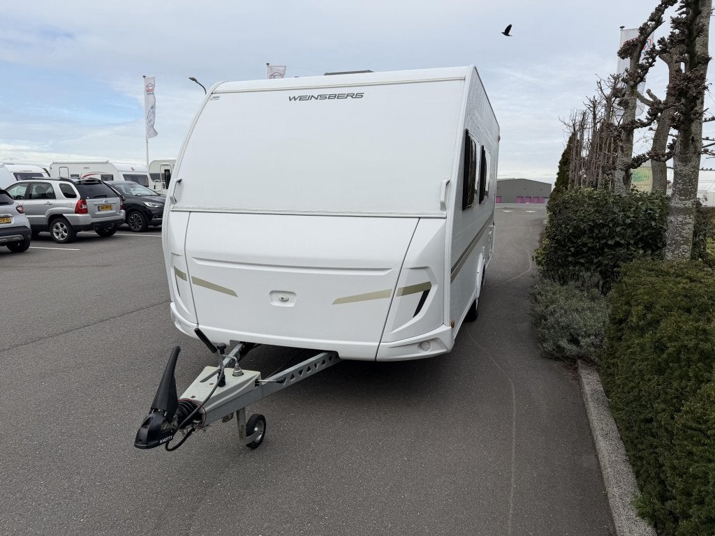 Weinsberg CaraOne 480 QDK Stapelbed 5 persoons, Caravans en Kamperen, Dwarsbed, Bedrijf, Treinzit, 5 tot 6 meter