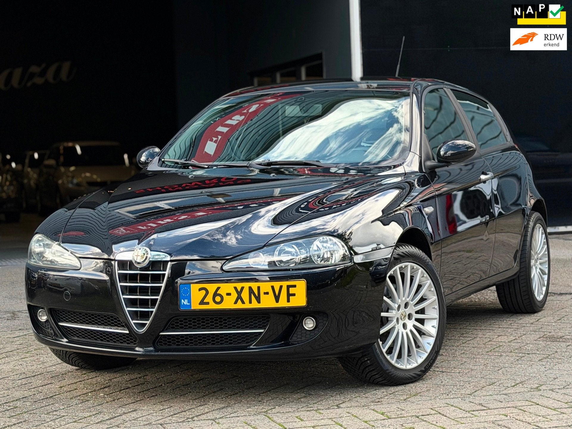 Alfa Romeo 147 2.0 T.Spark Business 5-DEURS AIRCO/CRUISE | N, Stof, Gebruikt, Zwart, 150 pk