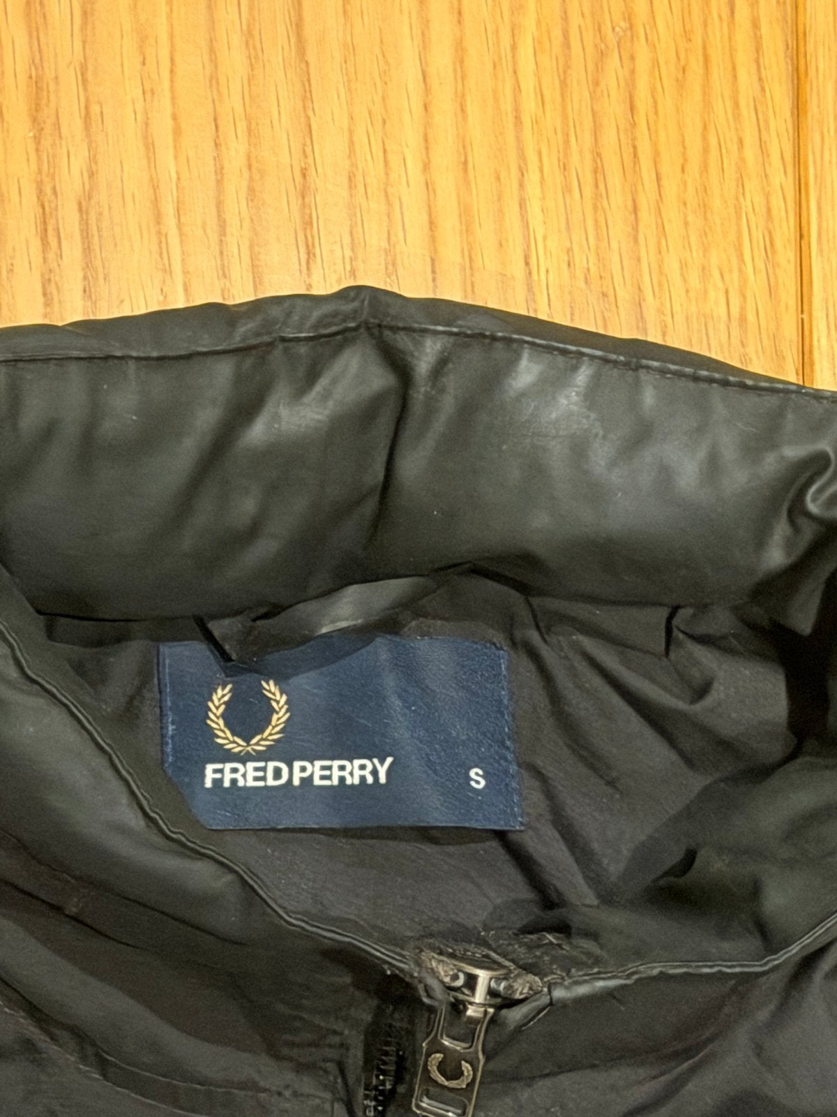 Fred Perry Harrington jas - Zwart - Maat S, Ophalen of Verzenden, Zo goed als nieuw, Maat 46 (S) of kleiner, Zwart