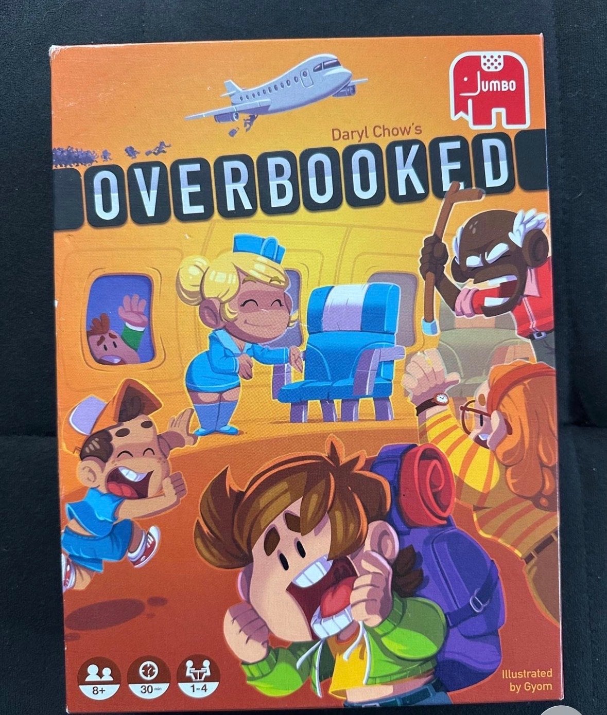 Overbooked bordspel van Jumbo - NIEUWSTAAT!, Een of twee spelers, Ophalen of Verzenden, Zo goed als nieuw