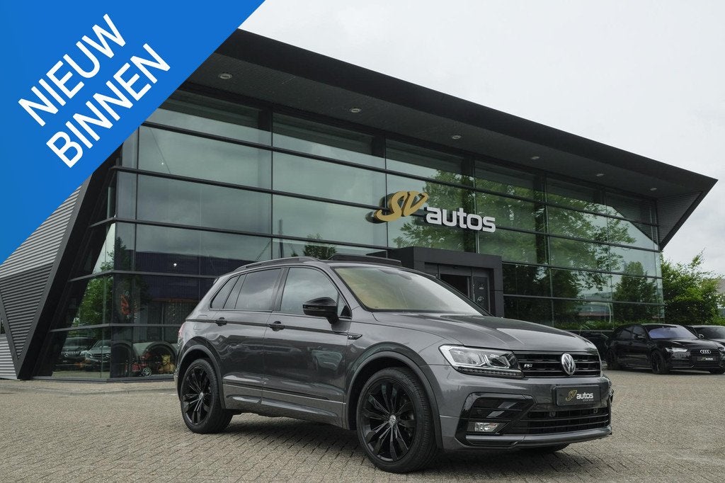 Volkswagen Tiguan 1.4 TSI 150pk R-Line Panoramadak Leder Mem, Auto's, Volkswagen, Bedrijf, Te koop, Tiguan, ABS, Adaptive Cruise Control