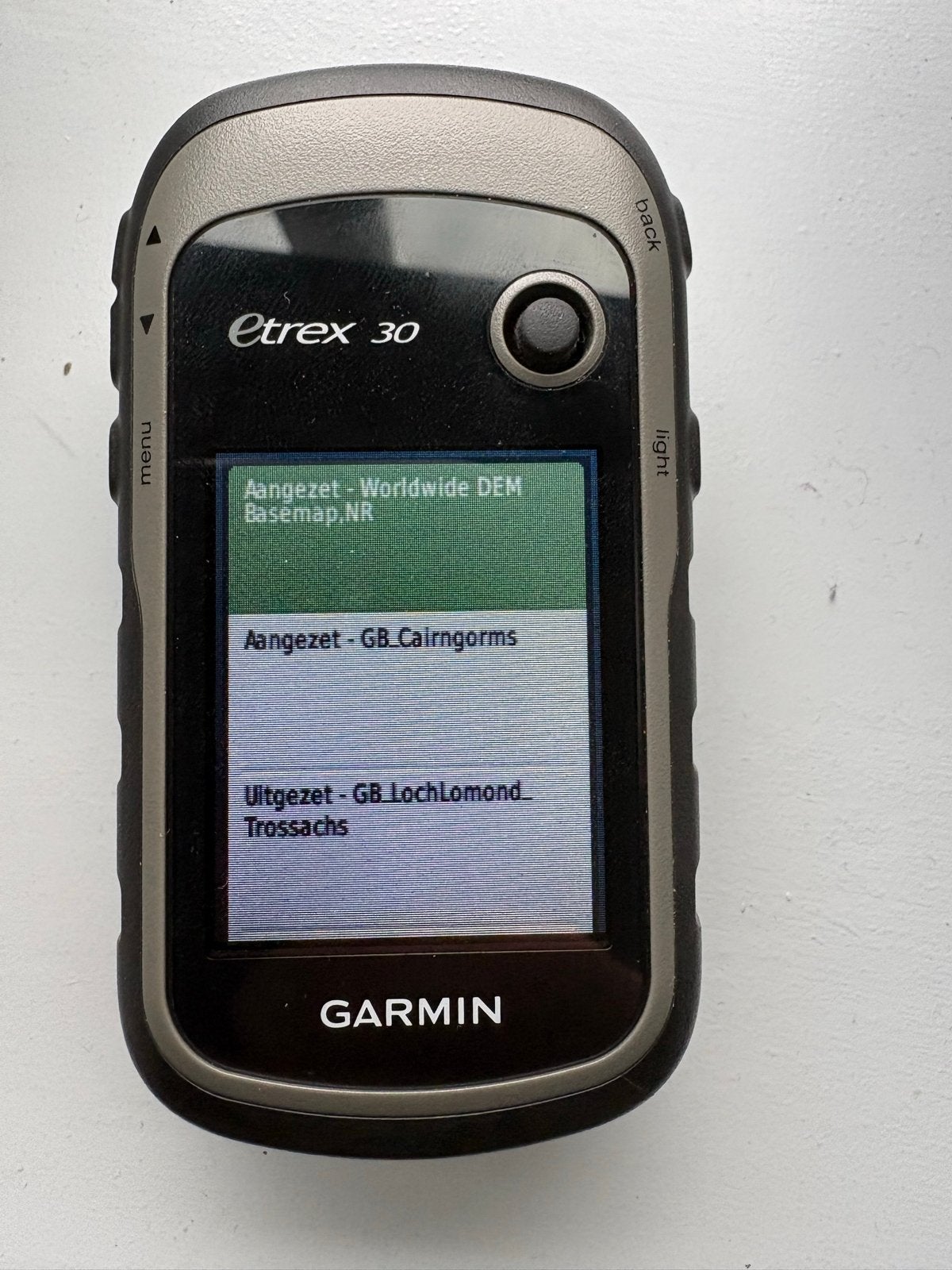 Garmin eTrex 30 GPS met clip, geheugenkaart 2gb en hoesje, Ophalen of Verzenden, Gebruikt, Navigatie of Gps
