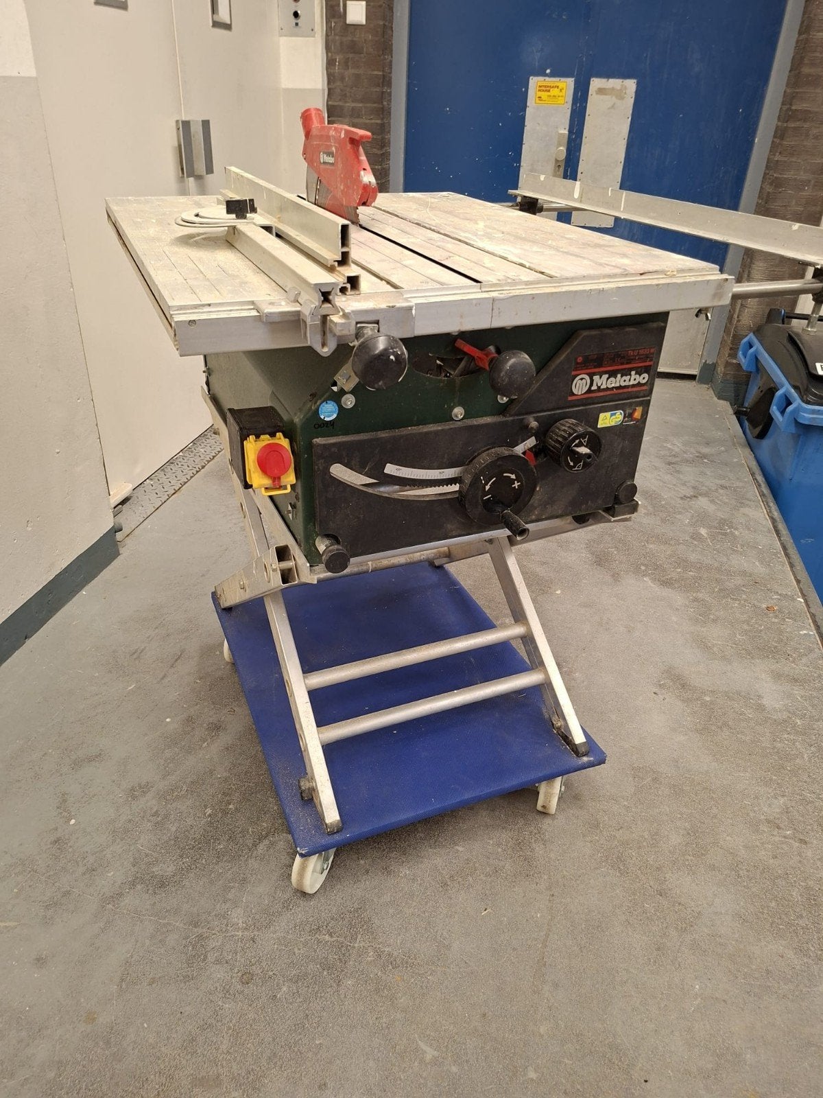 Metabo TK U 1633 W Zaagtafel met onderstel en toebehoren, Ophalen, Gebruikt, Metabo
