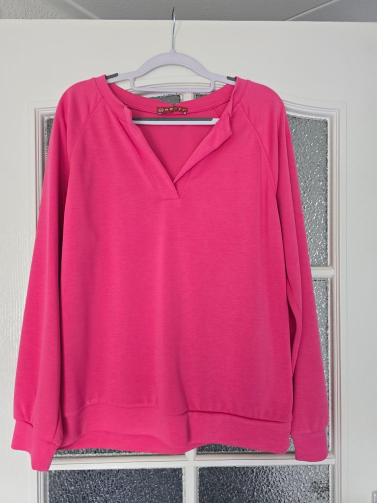 Nieuwe trui mooij fuchsia 40 42 44, Ophalen of Verzenden, Nieuw, Maat 42/44 (L), Roze
