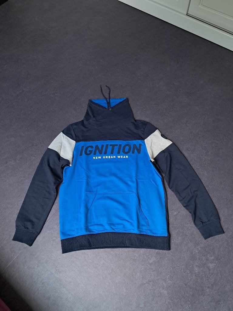 Sweater blauw, Ophalen of Verzenden, Zo goed als nieuw, Maat 52/54 (L), Blauw