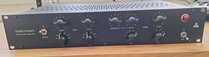 IGS Audio Rubber Bands Stereo Tube Equalizer, Audio, Tv en Foto, Overige merken, Overige systemen, Ophalen of Verzenden, Zo goed als nieuw
