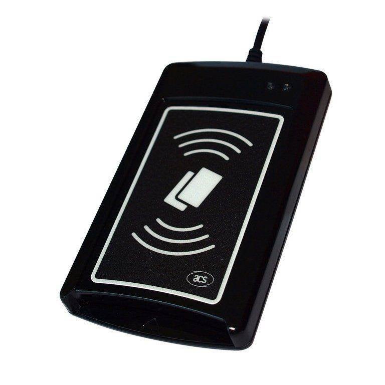 ACS kaartlezer card reader ACR 1281S-C8 USB paslezer, Ophalen of Verzenden, Zo goed als nieuw