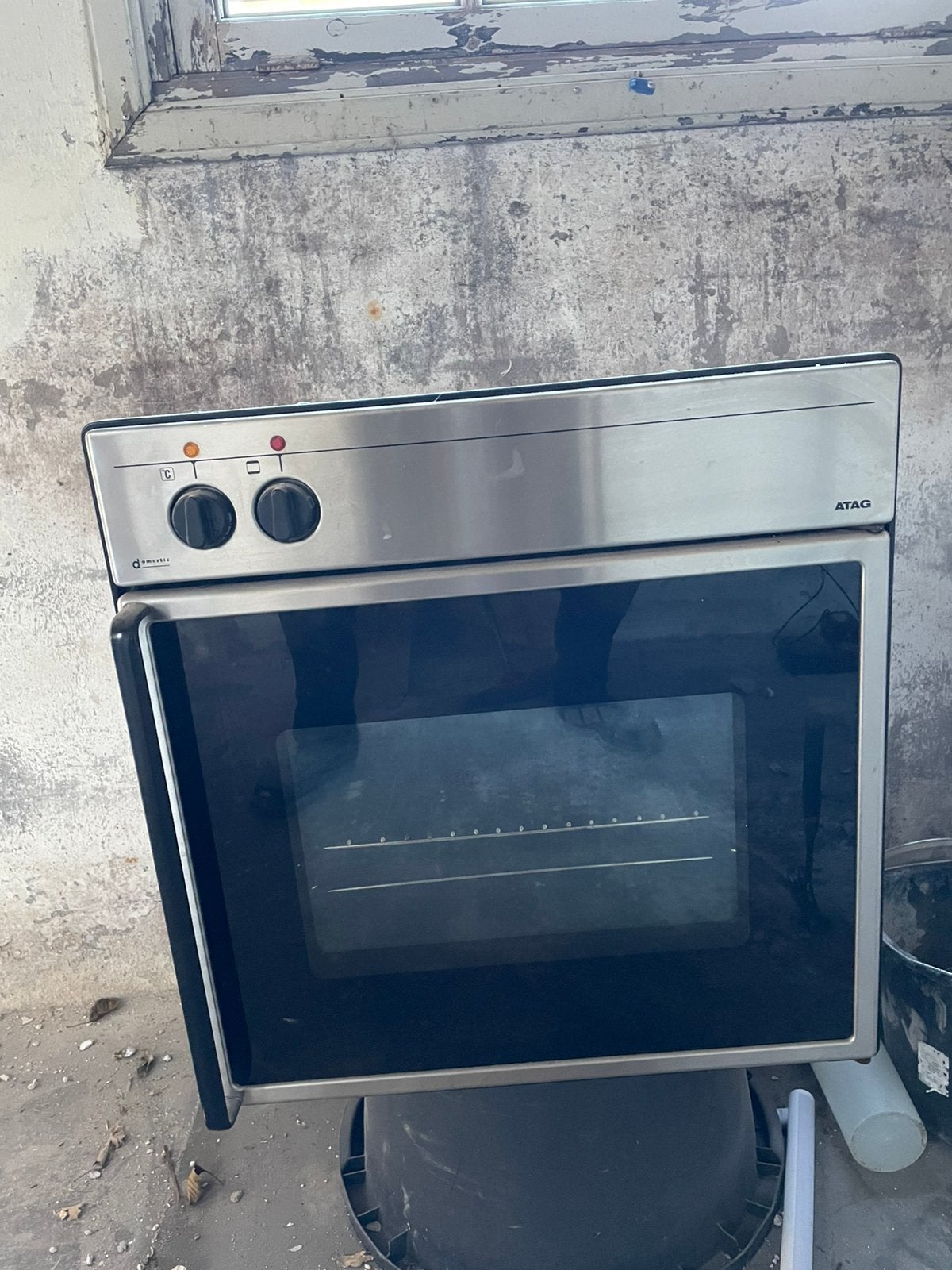 rvs ATAG  inbouw oven, Ophalen, Zo goed als nieuw