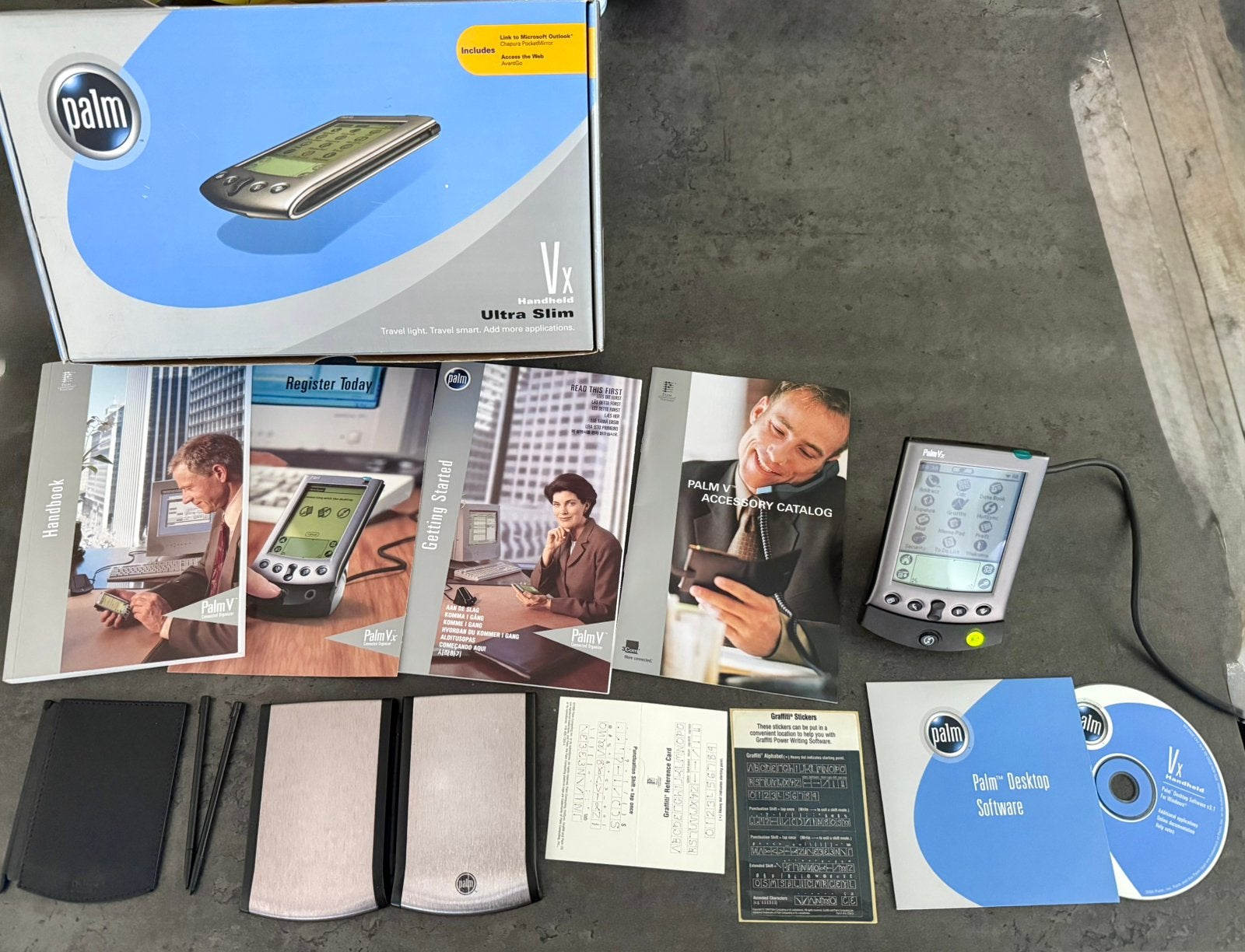 Palm Vx Handheld PDA - Compleet in doos, Telecommunicatie, Pda's, Verzenden, Zo goed als nieuw, PalmOS, Met stylus of aanraakpen