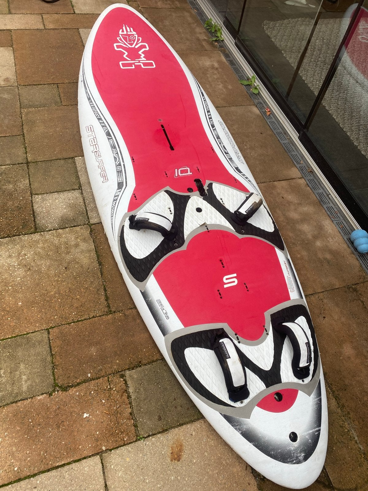 Starboard Softdeck Beginners Windsurfset, Watersport en Boten, Ophalen, Met voetbanden, Gebruikt, 3.5 tot 5 m²