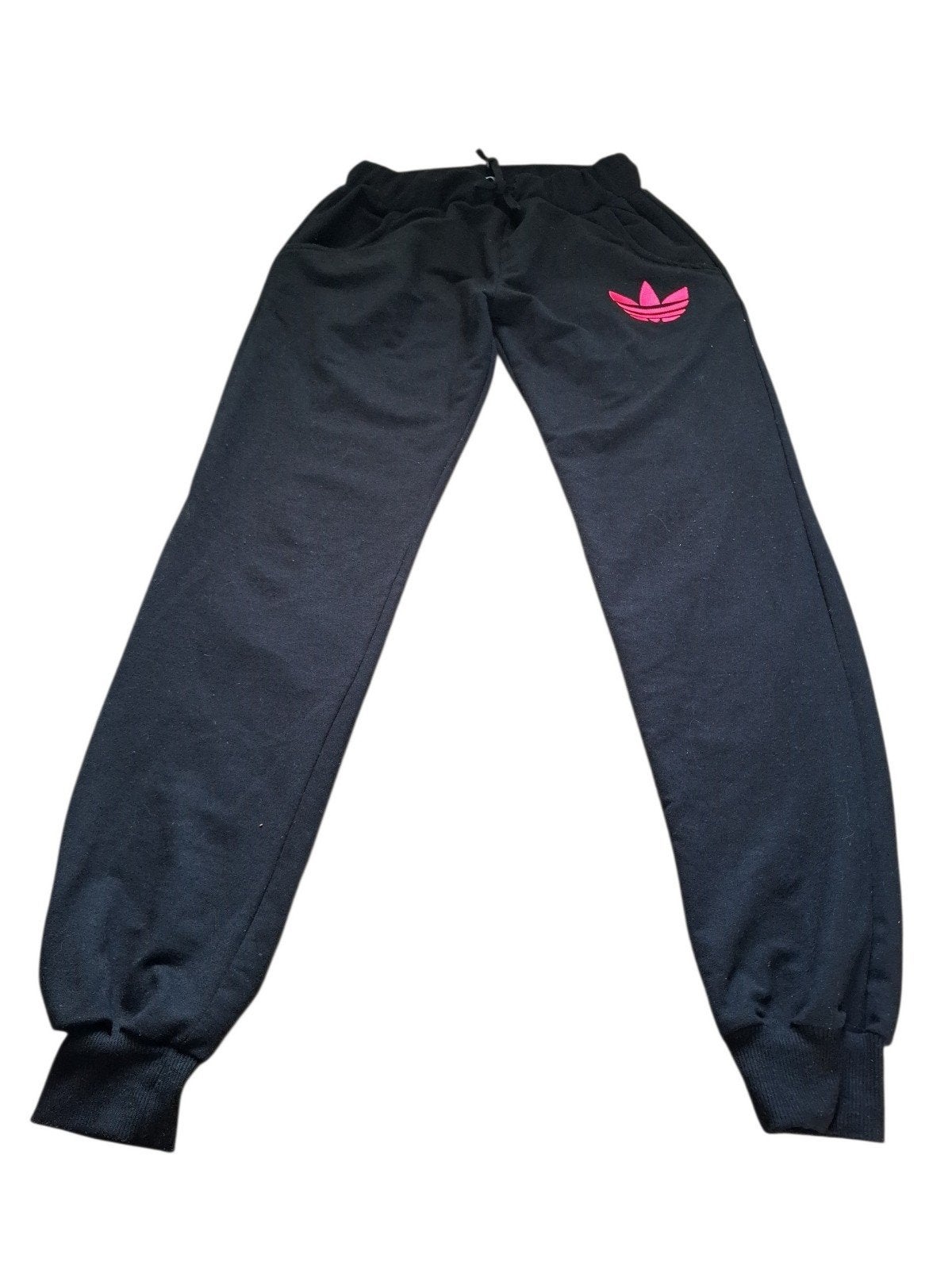 Adidas joggingbroek zwart met roze logo, Kleding | Dames, Broeken en Pantalons, Adidas, Zwart, Maat 46/48 (XL) of groter, Ophalen of Verzenden
