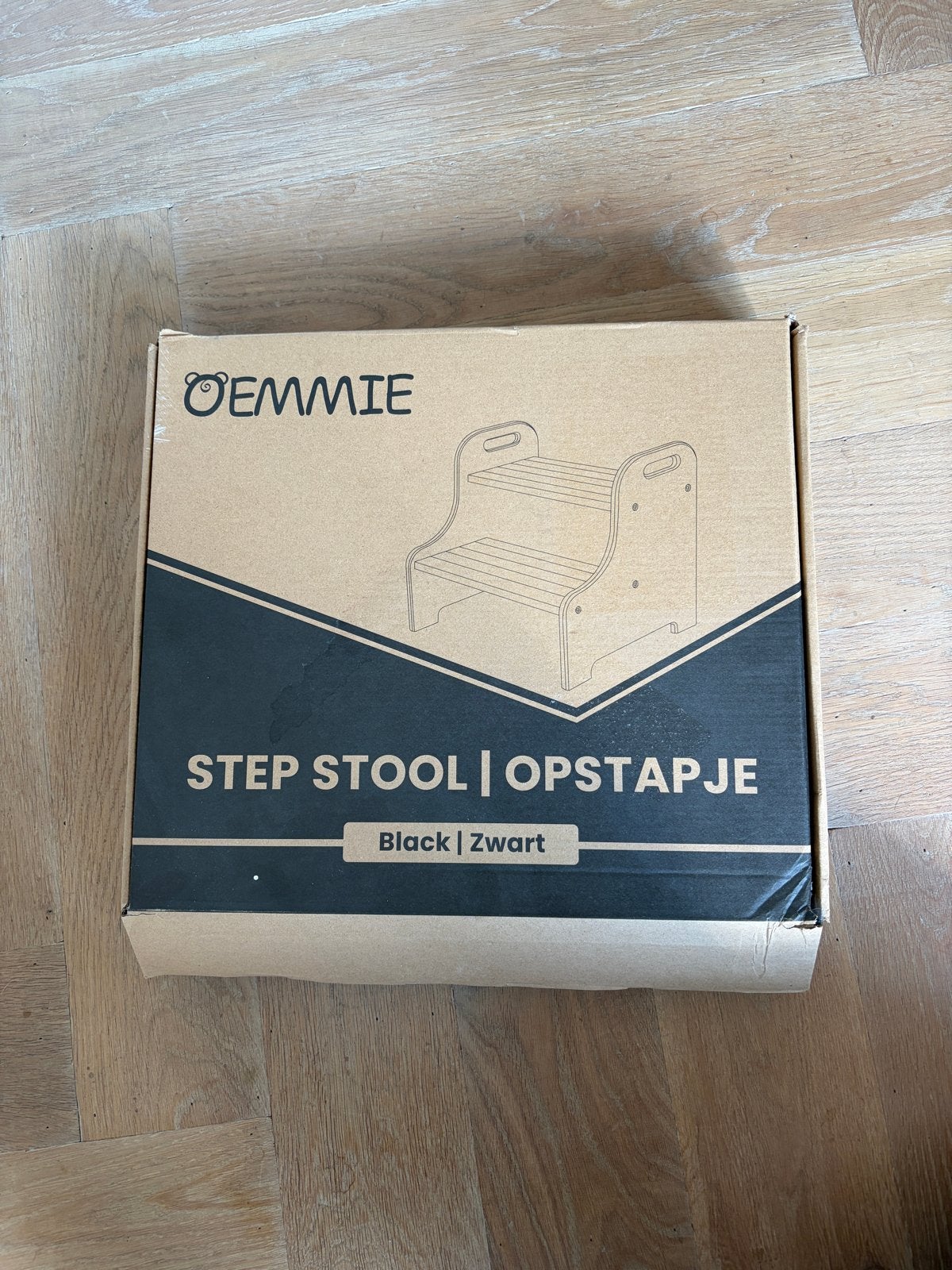 Oemmie  opstapkrukje - montessori trapje - zwart, Ophalen of Verzenden, Nieuw, Overige typen