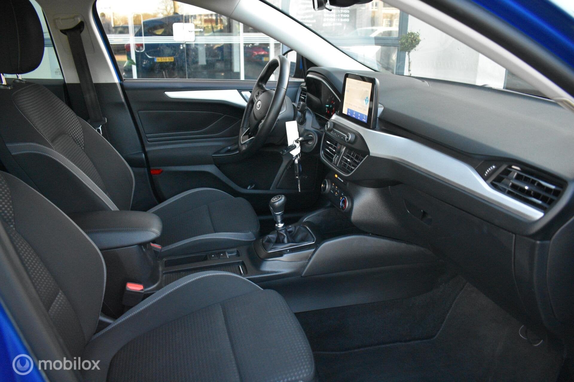 Ford Focus Wagon 1.0 EcoBoost Hybrid Trend Edition|Navi|LED!, Auto's, Stof, Euro 6, Blauw, Origineel Nederlands