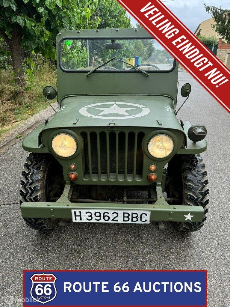 Willys Jeep CJ-2A | 1954 | Route 66 Auctions, Auto's, Oldtimers, Overige merken, Overige carrosserieën, Zwart, Bedrijf
